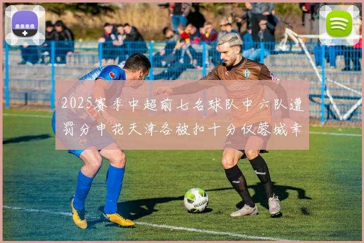 2025赛季中超前七名球队中六队遭罚分申花天津各被扣十分仅蓉城幸免